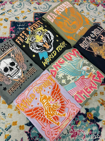 Wild Spirit Graphic Tee-Womens-Ave Shops-Market Street Nest, Fashionable Clothing, Shoes and Home Décor Located in Mabank, TX