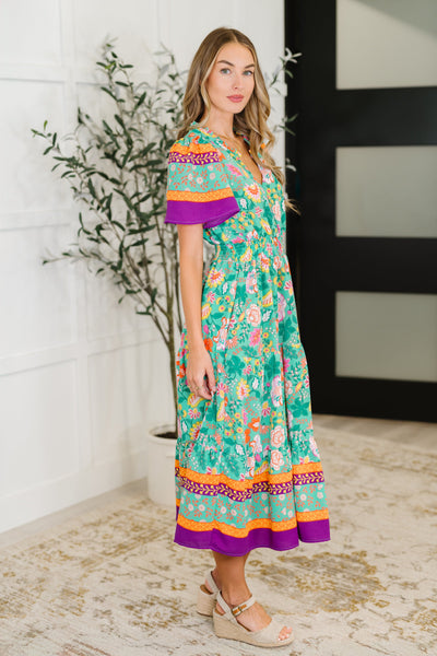 Wildflower Wish Gathered Tier Dress in Mint-Womens-Ave Shops-Market Street Nest, Fashionable Clothing, Shoes and Home Décor Located in Mabank, TX