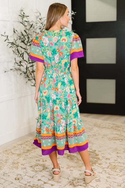 Wildflower Wish Gathered Tier Dress in Mint-Womens-Ave Shops-Market Street Nest, Fashionable Clothing, Shoes and Home Décor Located in Mabank, TX