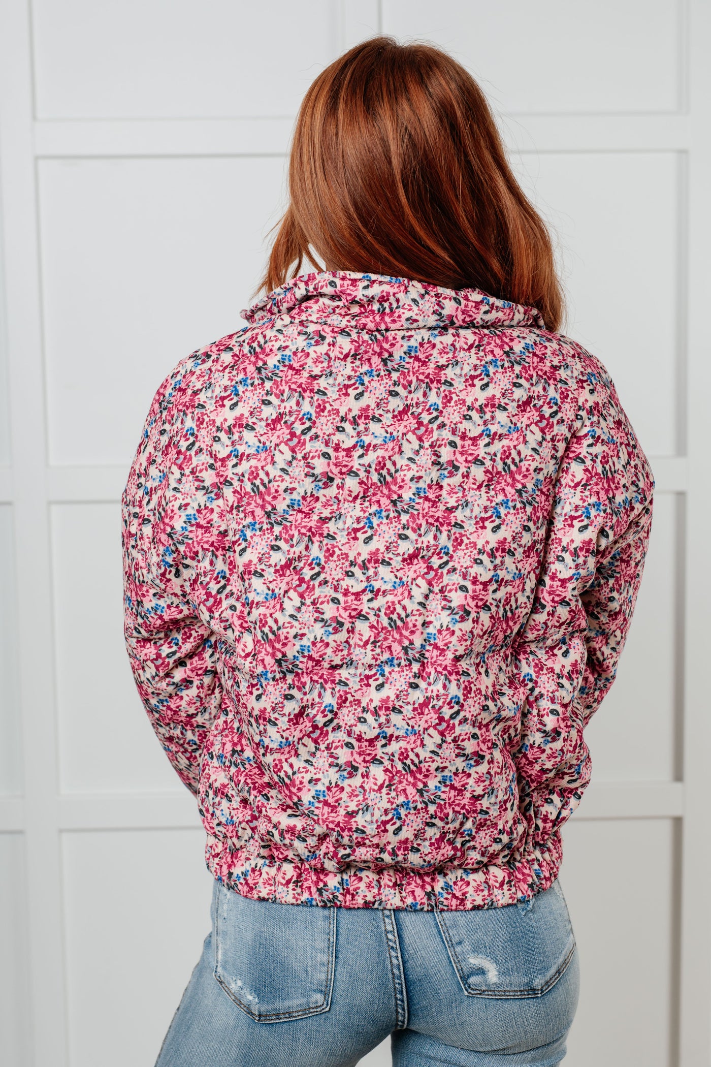 Wish Me Well Floral Printed Puffer Jacket in Cream Multi-Layers-Ave Shops-Market Street Nest, Fashionable Clothing, Shoes and Home Décor Located in Mabank, TX