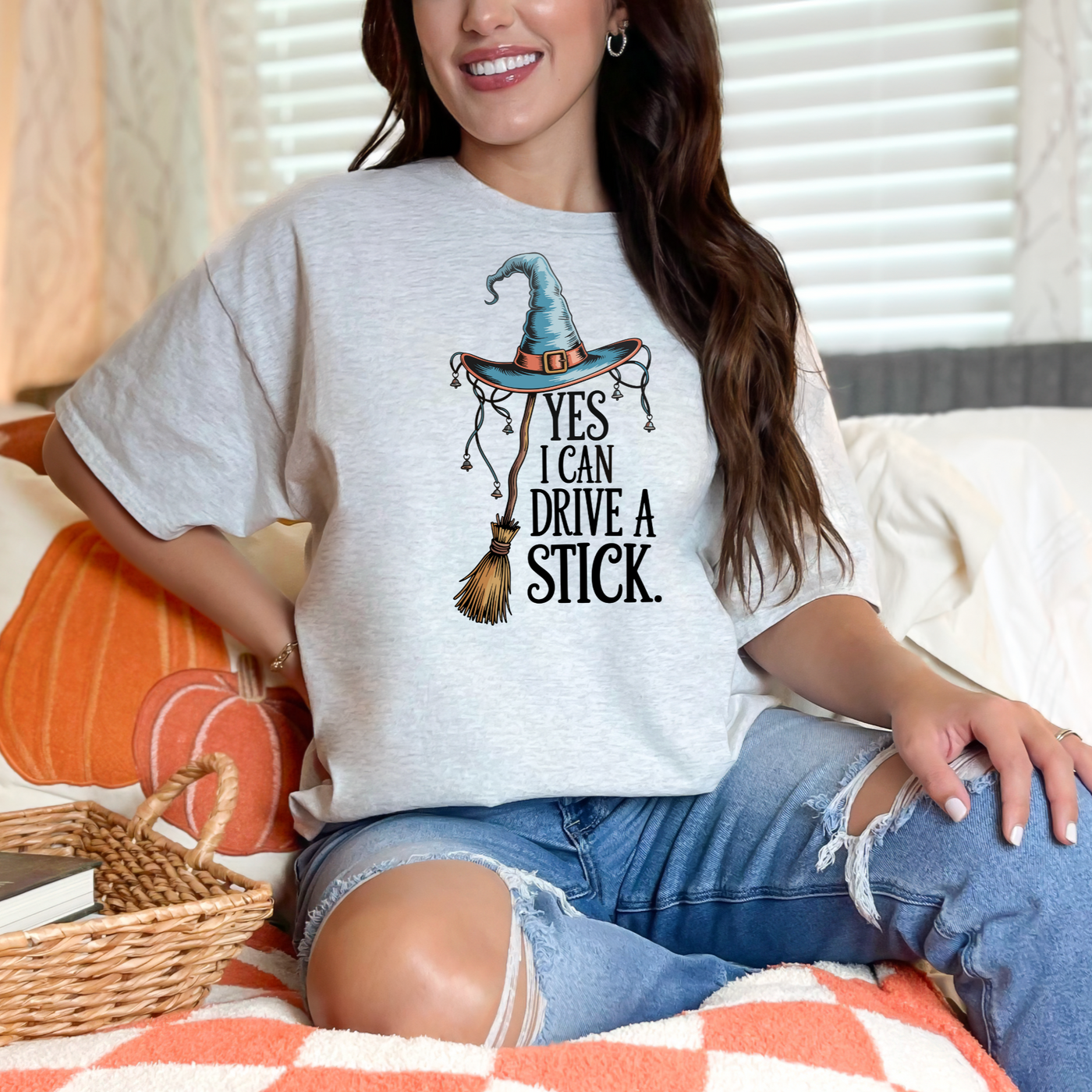 Yes I Can Drive a Stick Graphic Tee-Womens-Ave Shops-Market Street Nest, Fashionable Clothing, Shoes and Home Décor Located in Mabank, TX