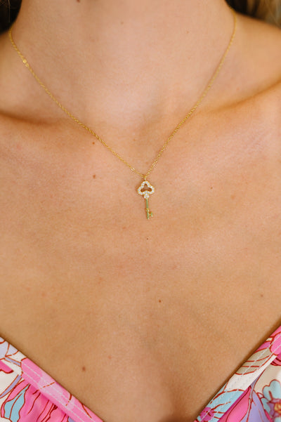 You Hold The Key Necklace-Womens-Ave Shops-Market Street Nest, Fashionable Clothing, Shoes and Home Décor Located in Mabank, TX