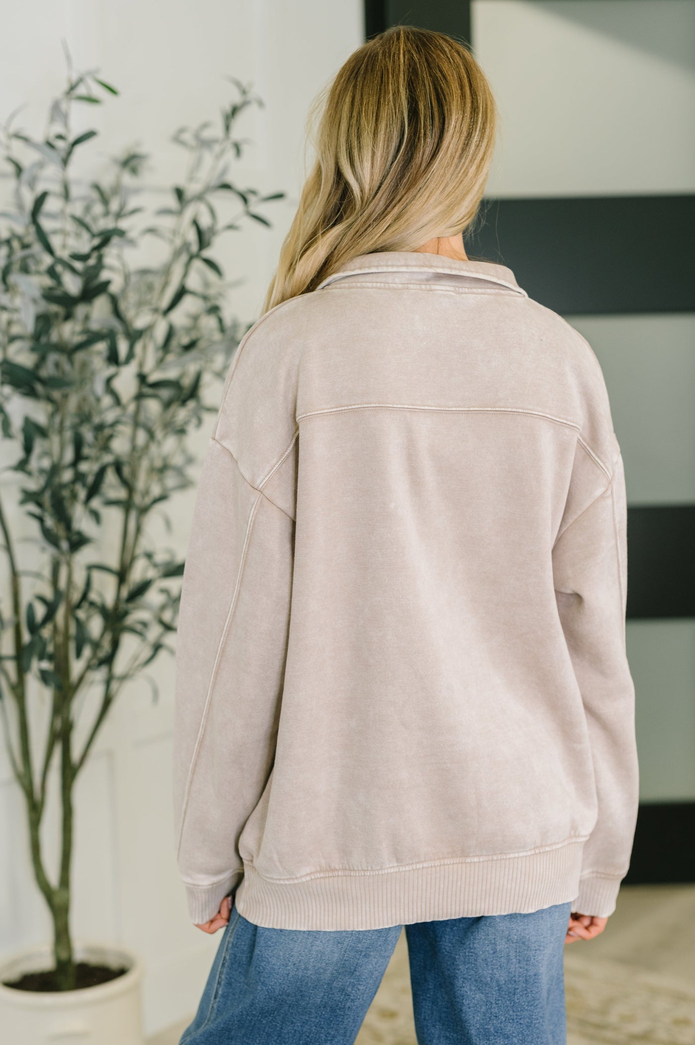You Should Know Half Zip Pullover in Ash Mocha-Womens-Ave Shops-Market Street Nest, Fashionable Clothing, Shoes and Home Décor Located in Mabank, TX