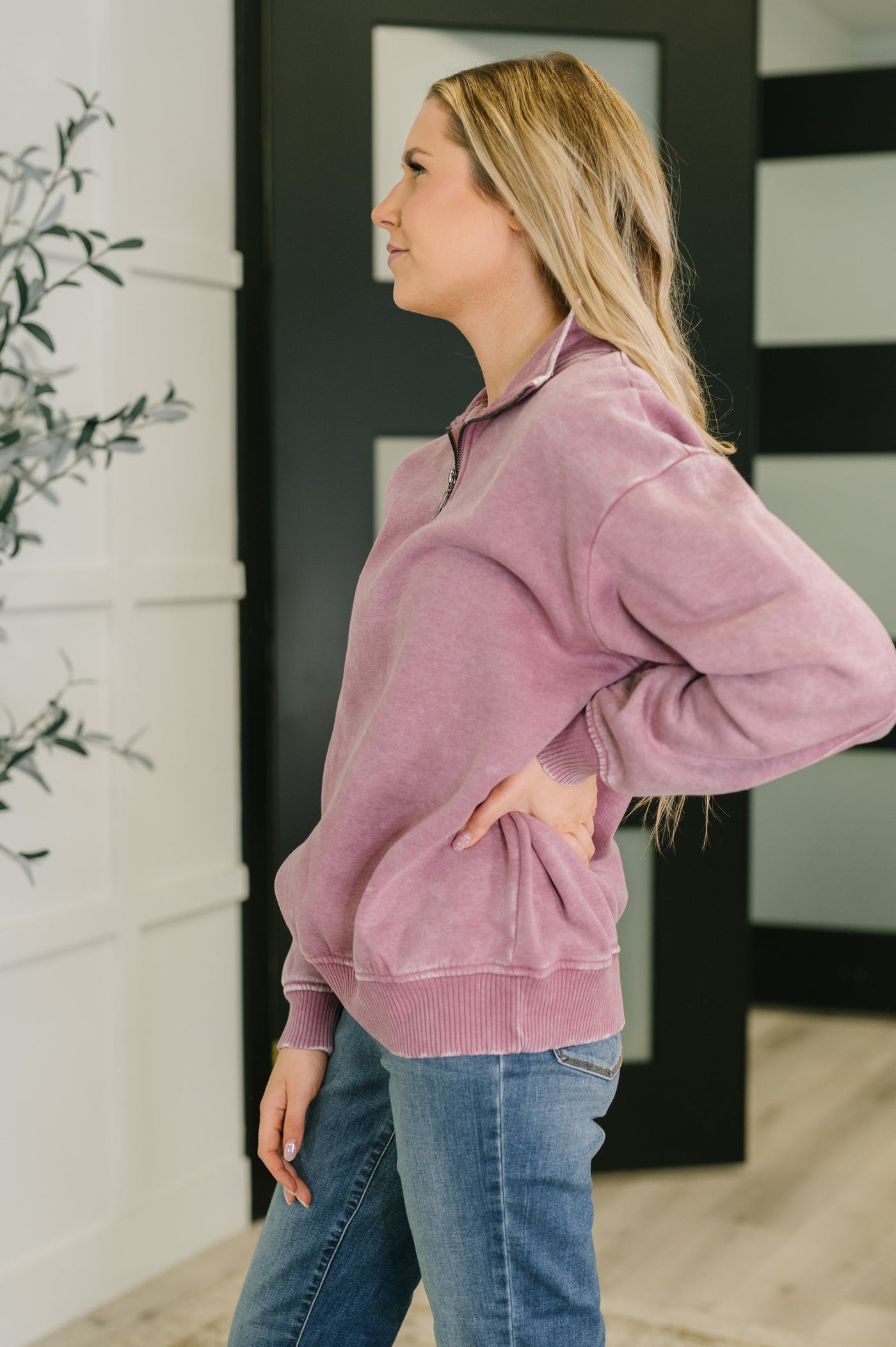 You Should Know Half Zip Pullover in Light Rose-Womens-Ave Shops-Market Street Nest, Fashionable Clothing, Shoes and Home Décor Located in Mabank, TX