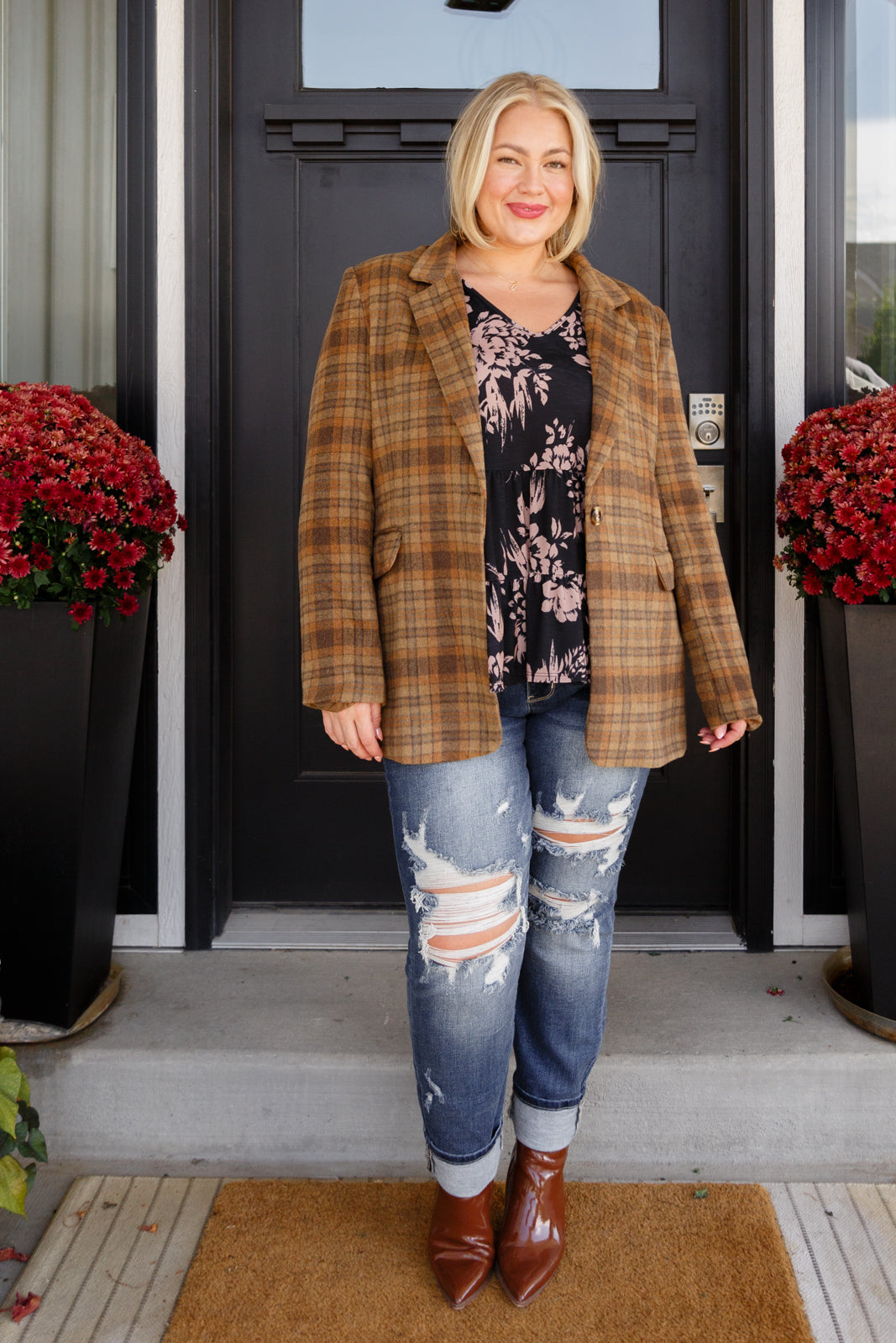 World Class Plaid Blazer-Layers-Ave Shops-Market Street Nest, Fashionable Clothing, Shoes and Home Décor Located in Mabank, TX