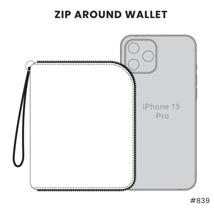 Zip-Around Wallet-Handbags-Chala Group, Inc-Market Street Nest, Fashionable Clothing, Shoes and Home Décor Located in Mabank, TX