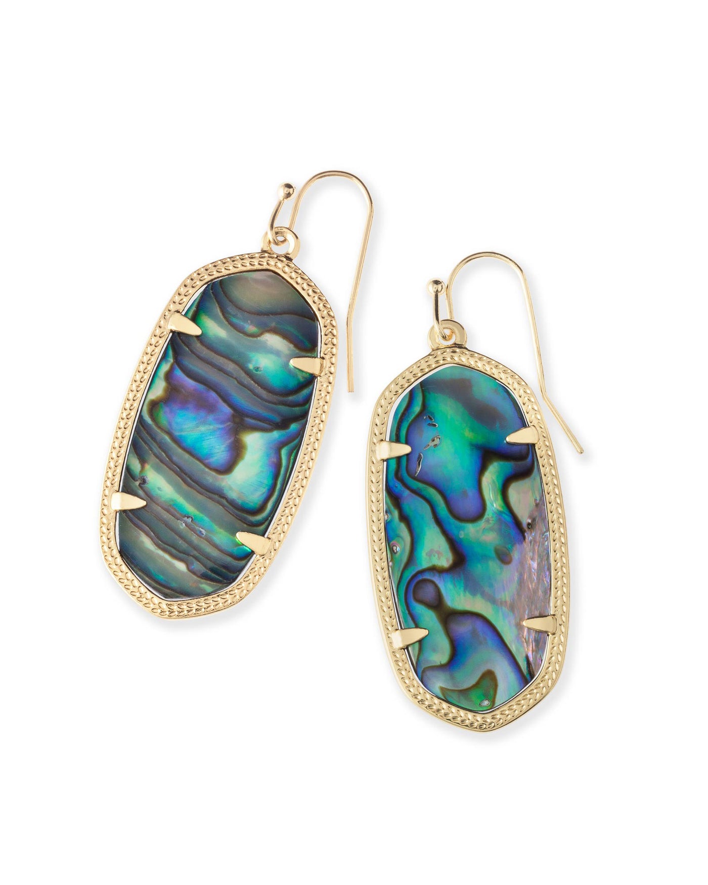 Kendra Scott Elle Gold Drop Earrings in Abalone Shell-Earrings-Kendra Scott-Market Street Nest, Fashionable Clothing, Shoes and Home Décor Located in Mabank, TX