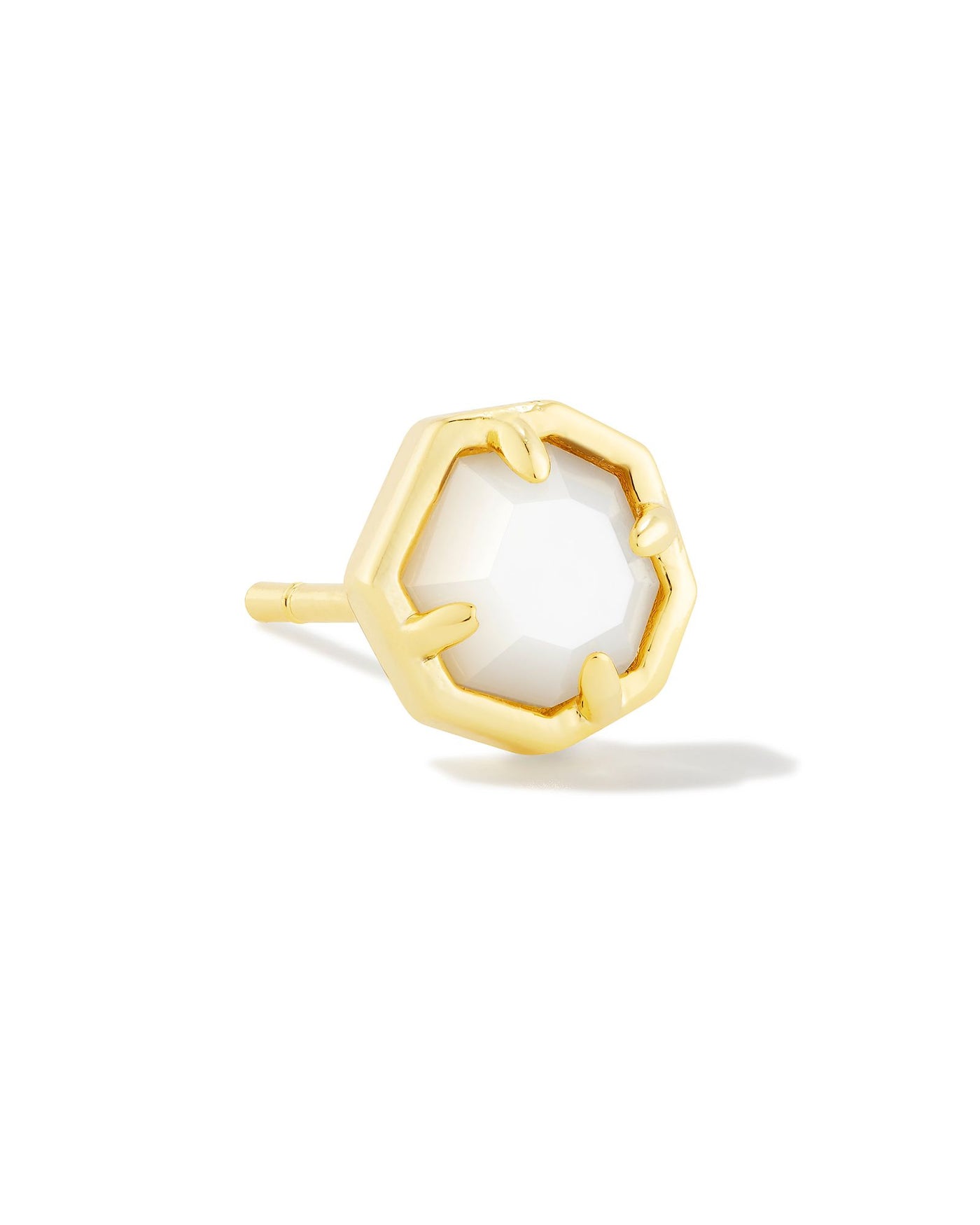 Kendra Scott Nola Single Stud Earring in Mother of Pear-Earrings-Kendra Scott-Market Street Nest, Fashionable Clothing, Shoes and Home Décor Located in Mabank, TX