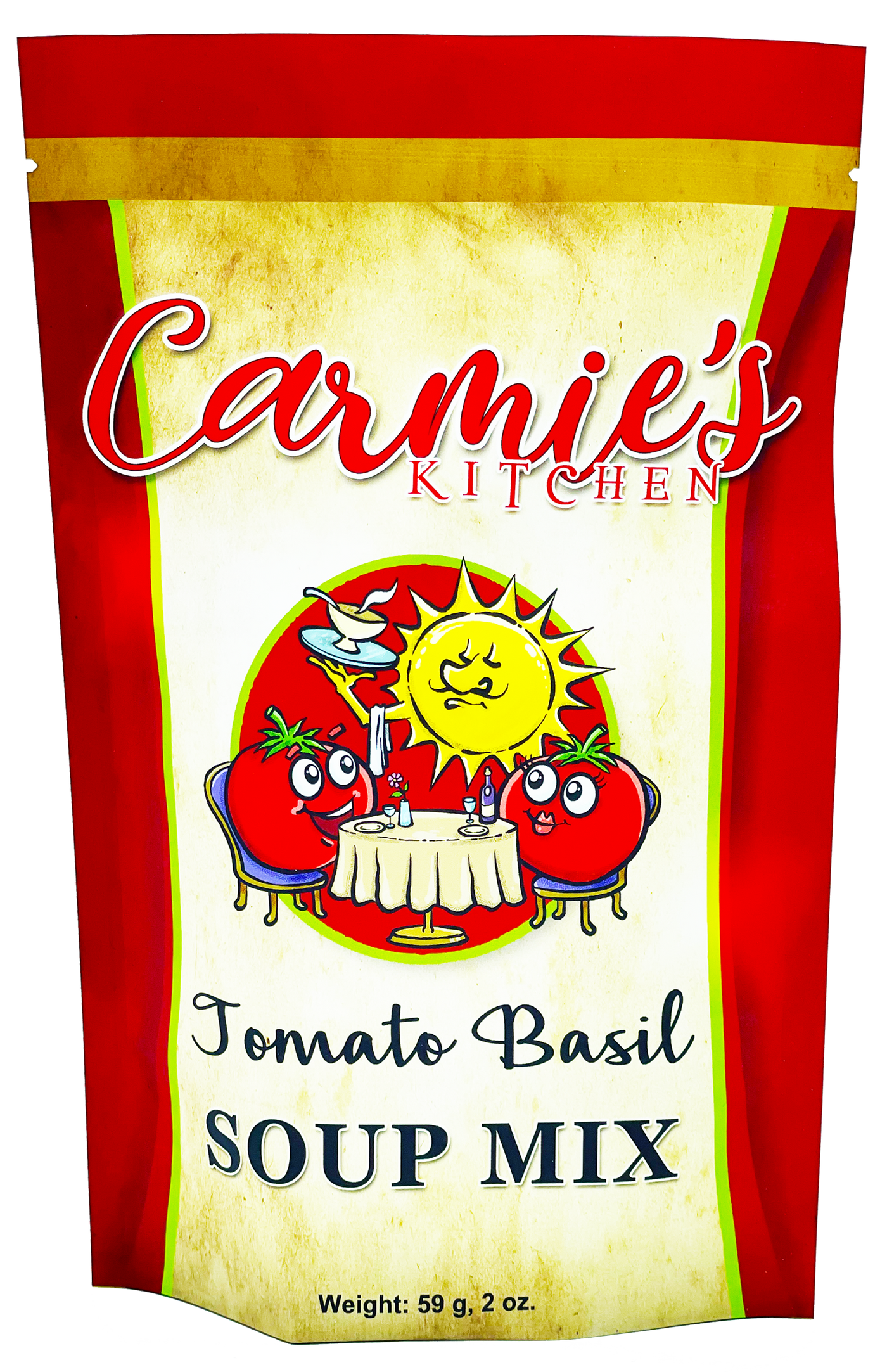 Tomato Basil Soup Mix-Carmie's Kitchen-Market Street Nest, Fashionable Clothing, Shoes and Home Décor Located in Mabank, TX