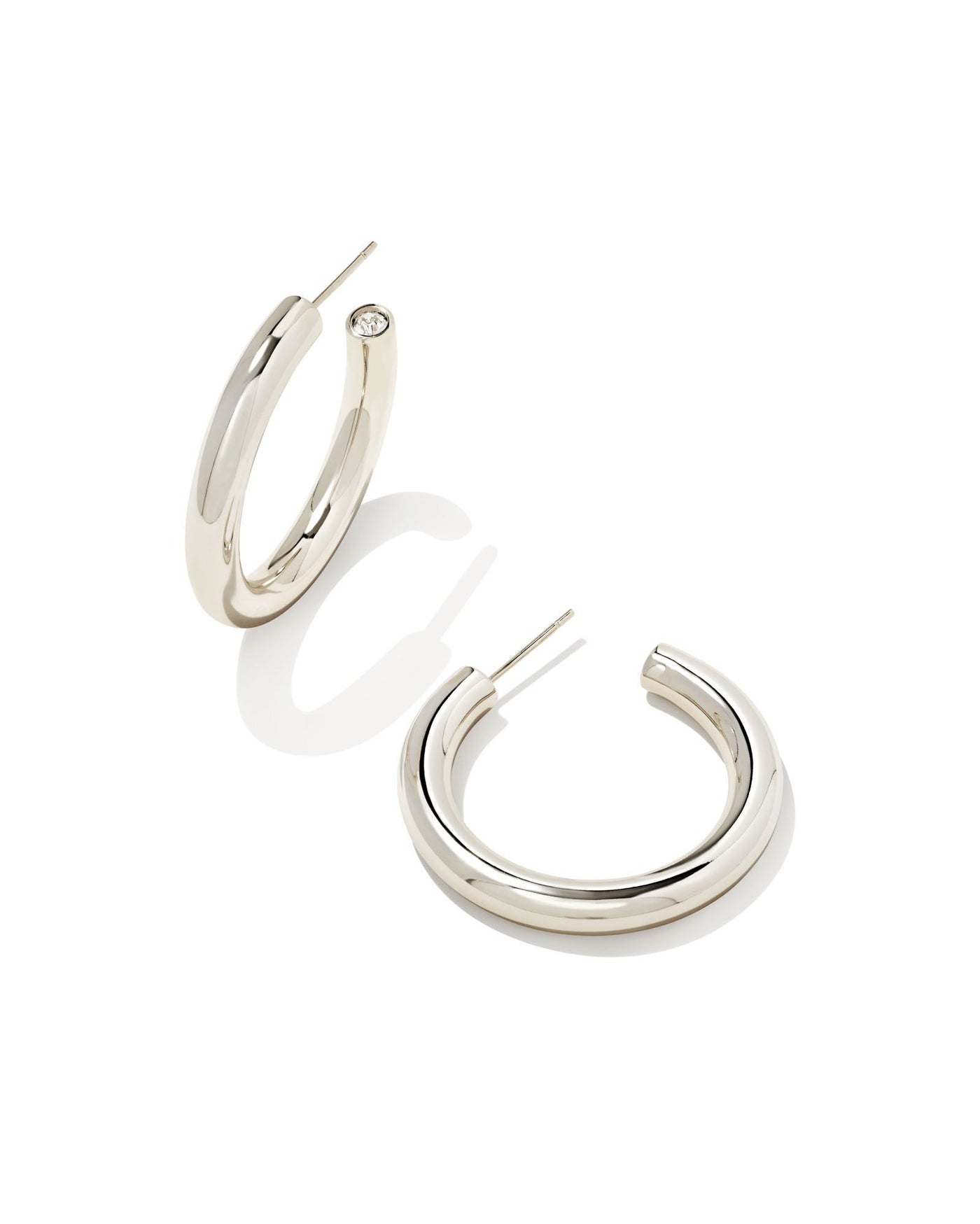 Kendra Scott Colette Hoop Earrings in Silver-Earrings-Kendra Scott-Market Street Nest, Fashionable Clothing, Shoes and Home Décor Located in Mabank, TX