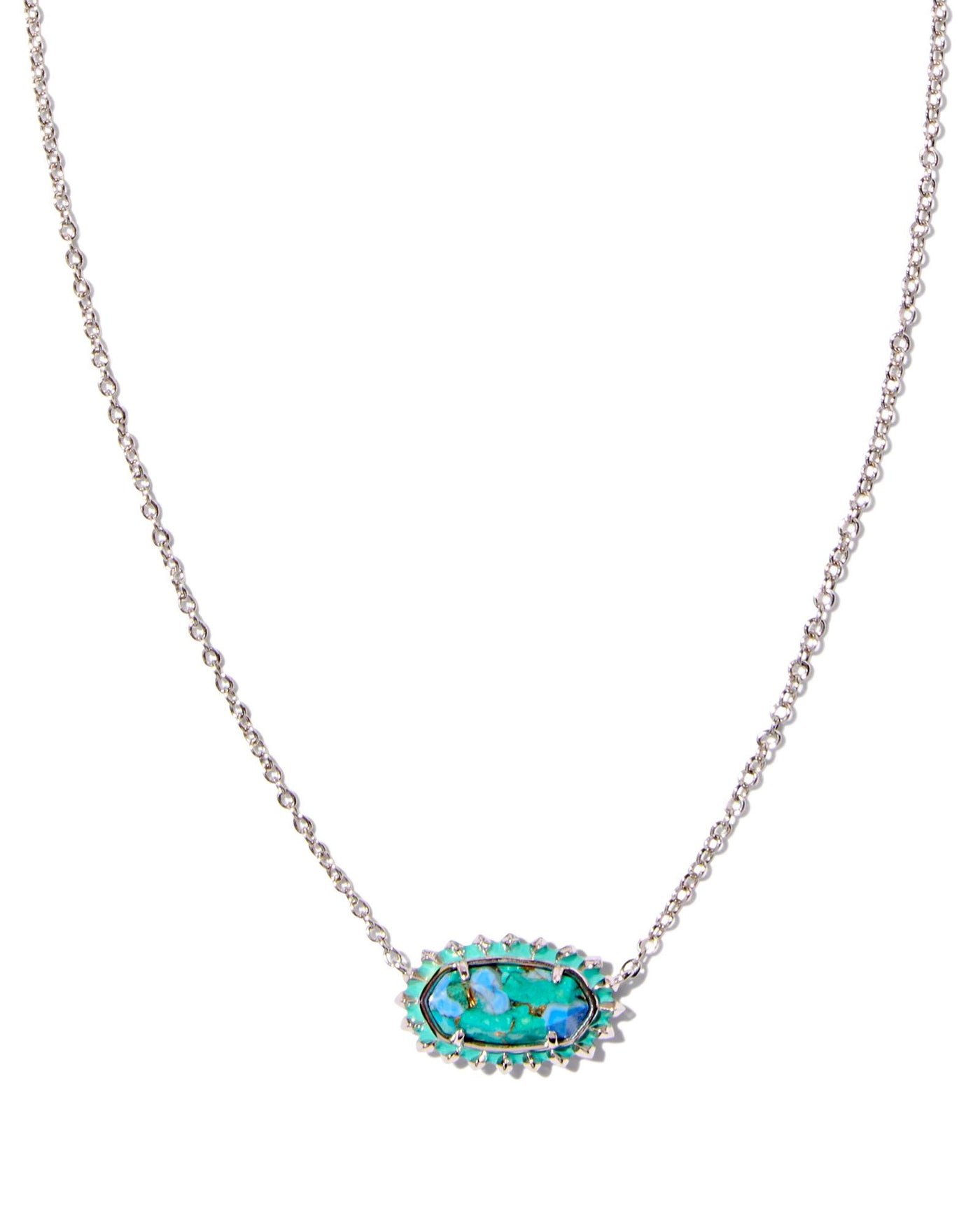 Kendra Scott Elisa Color Burst Frame Short Pendant Necklace-Necklaces-Kendra Scott-Market Street Nest, Fashionable Clothing, Shoes and Home Décor Located in Mabank, TX