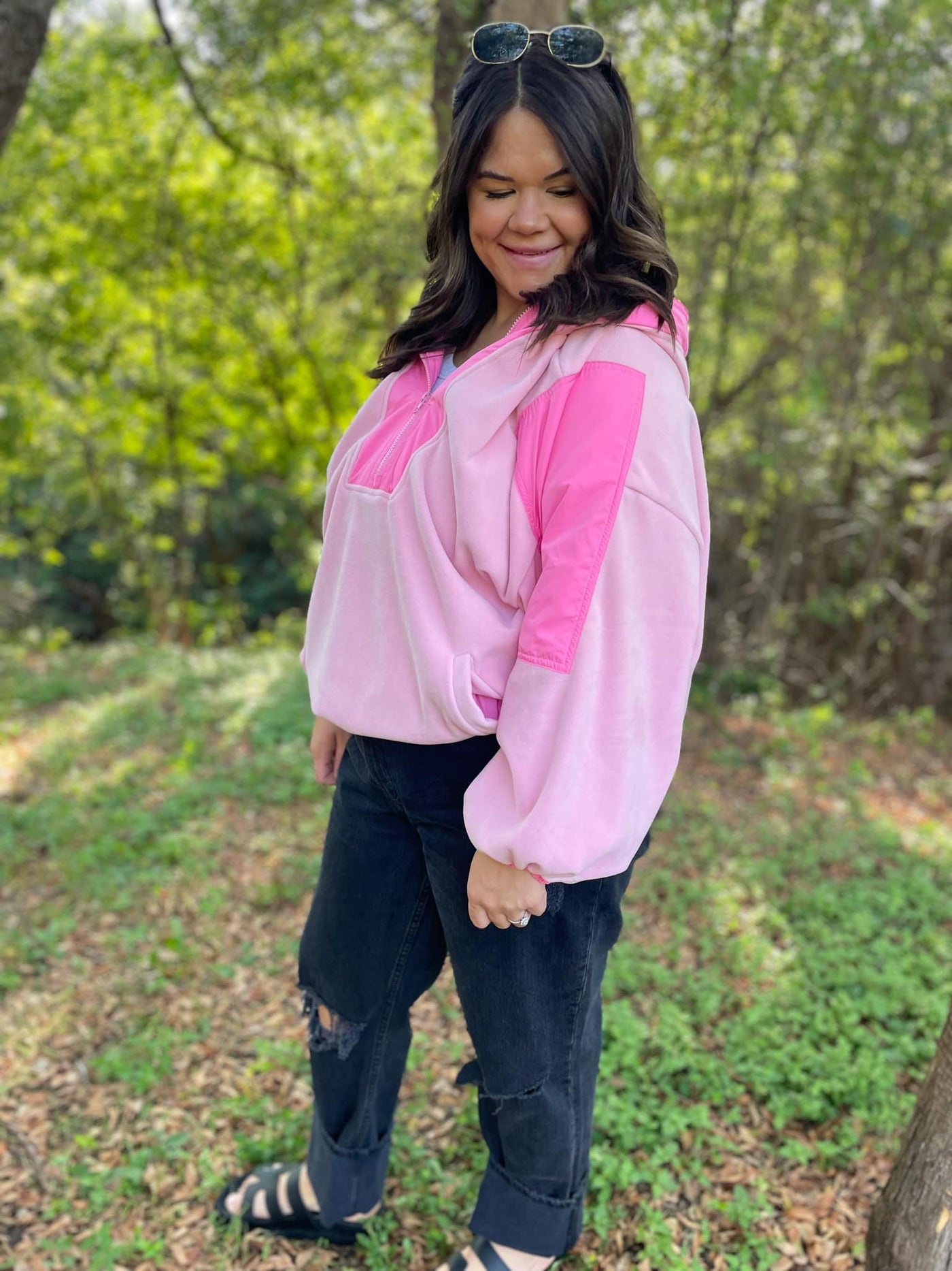 PREORDER: Blake Half Zip Hoodie in Three Colors-Womens-Ave Shops-Market Street Nest, Fashionable Clothing, Shoes and Home Décor Located in Mabank, TX