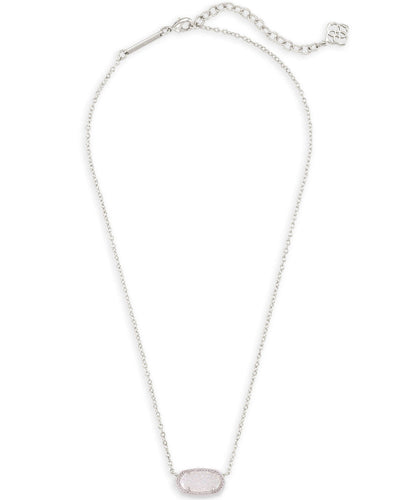 Kendra Scott Elisa Silver Pendant Necklace in Iridescent Drusy-Necklaces-Kendra Scott-Market Street Nest, Fashionable Clothing, Shoes and Home Décor Located in Mabank, TX