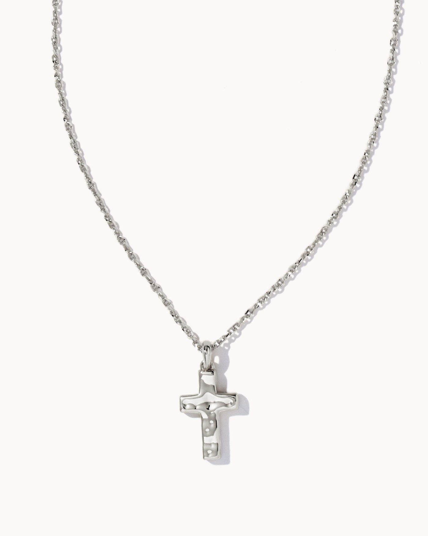 Kendra Scott Cross Pendant Necklace in Silver-Necklaces-Kendra Scott-Market Street Nest, Fashionable Clothing, Shoes and Home Décor Located in Mabank, TX