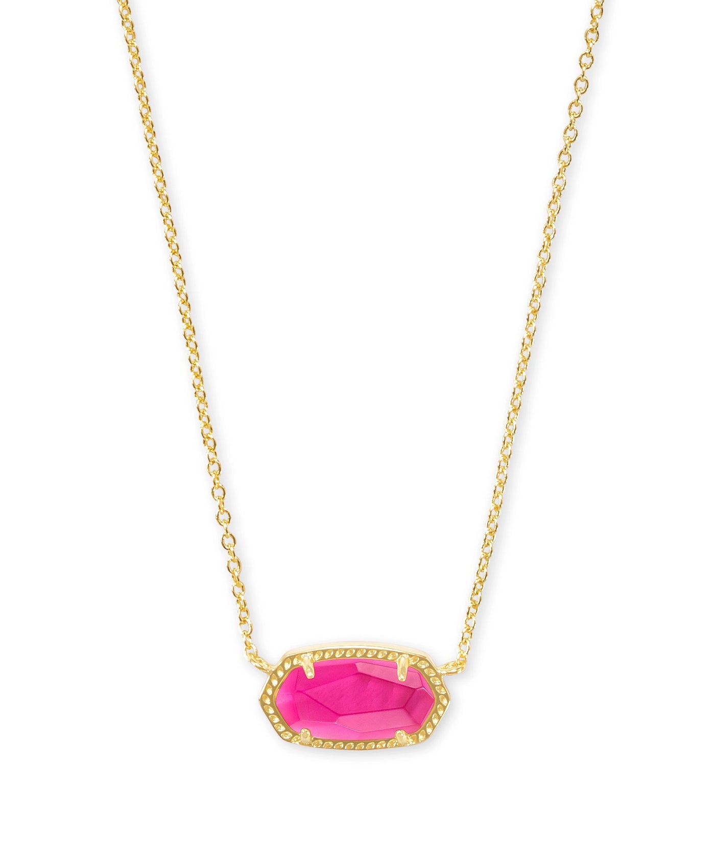 Kendra Scott Elisa Gold Pendant Necklace in Azalea Illusion-Necklaces-Kendra Scott-Market Street Nest, Fashionable Clothing, Shoes and Home Décor Located in Mabank, TX