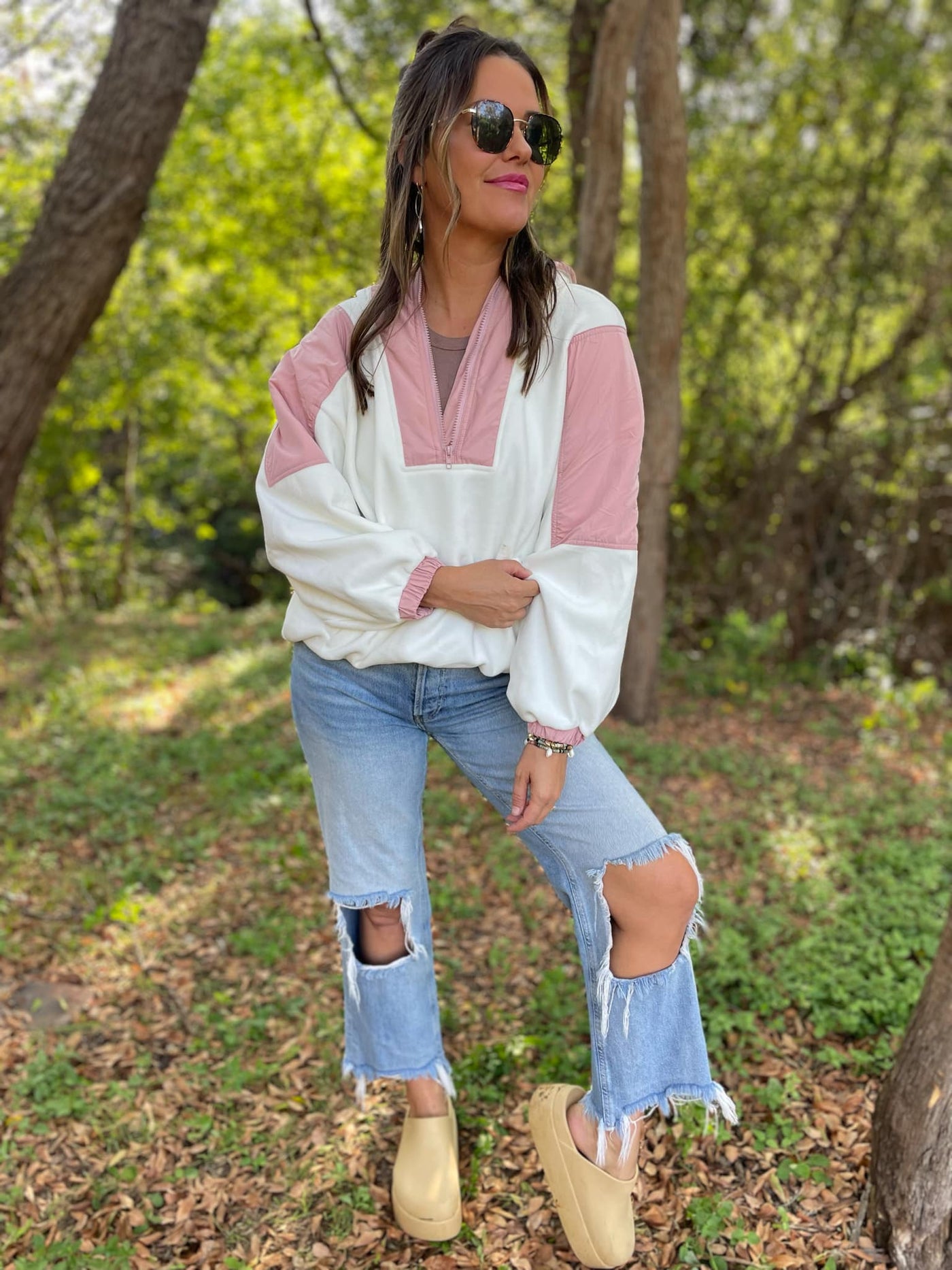 PREORDER: Blake Half Zip Hoodie in Three Colors-Womens-Ave Shops-Market Street Nest, Fashionable Clothing, Shoes and Home Décor Located in Mabank, TX