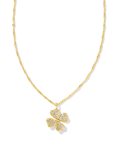 Kendra Scott Clover Crystal Shor Pendant Necklace-Necklaces-Kendra Scott-Market Street Nest, Fashionable Clothing, Shoes and Home Décor Located in Mabank, TX