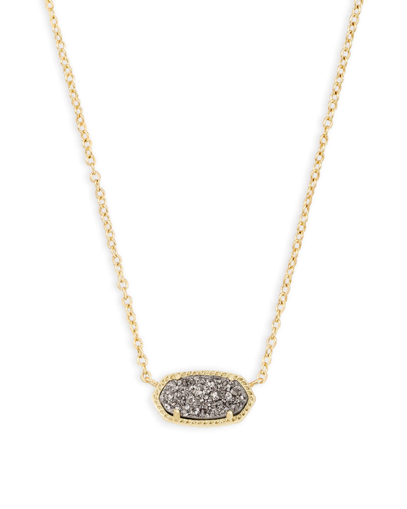 Kendra Scott Elisa Gold Pendant Necklace in Platinum Drusy-Necklaces-Kendra Scott-Market Street Nest, Fashionable Clothing, Shoes and Home Décor Located in Mabank, TX