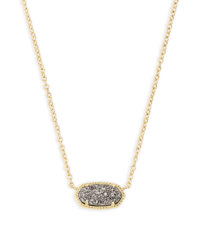 Kendra Scott Elisa Gold Pendant Necklace in Platinum Drusy-Necklaces-Kendra Scott-Market Street Nest, Fashionable Clothing, Shoes and Home Décor Located in Mabank, TX