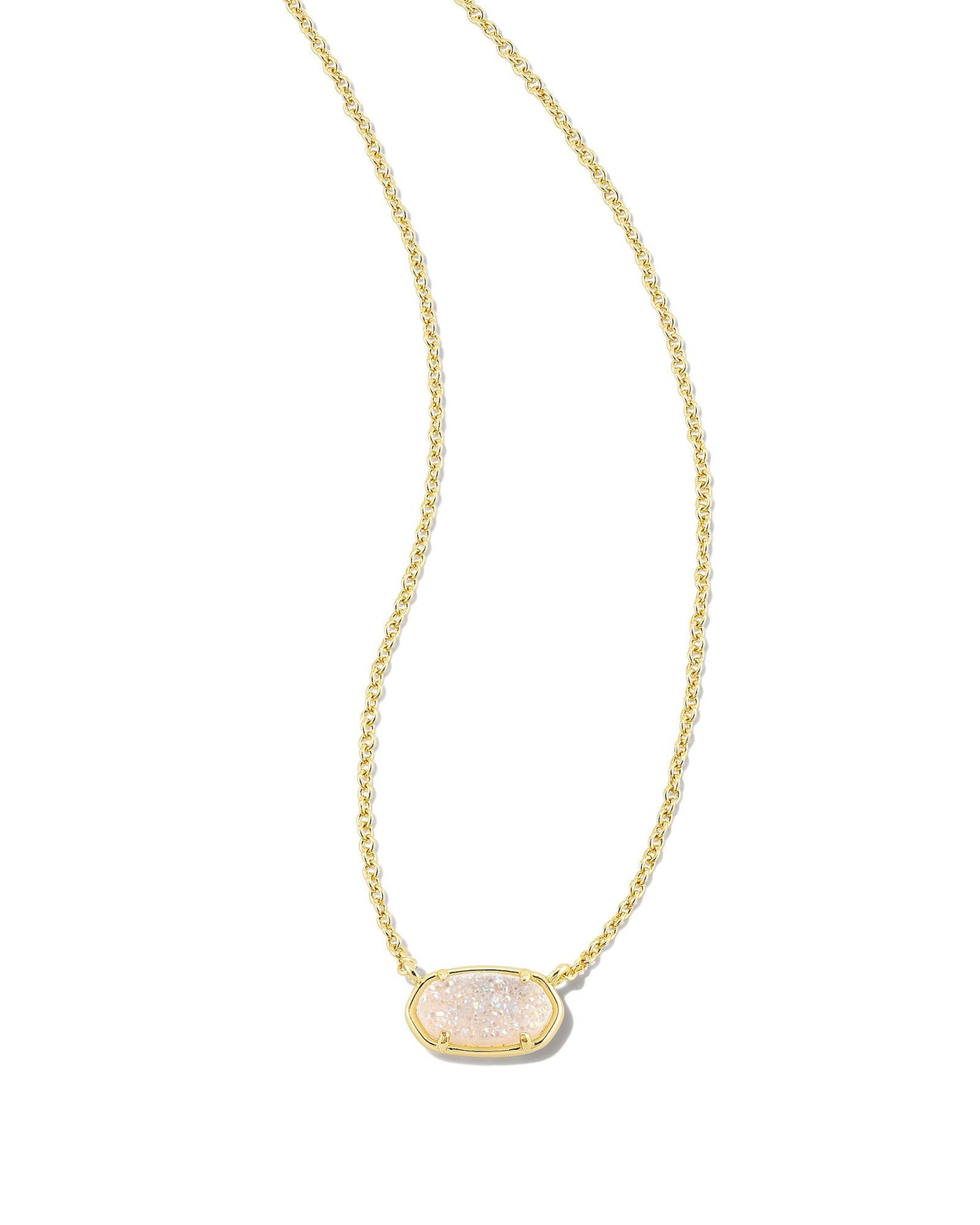 Kendra Scott Grayson Stone Pendant Necklace In Gold Iridescent Drusy-Necklaces-Kendra Scott-Market Street Nest, Fashionable Clothing, Shoes and Home Décor Located in Mabank, TX
