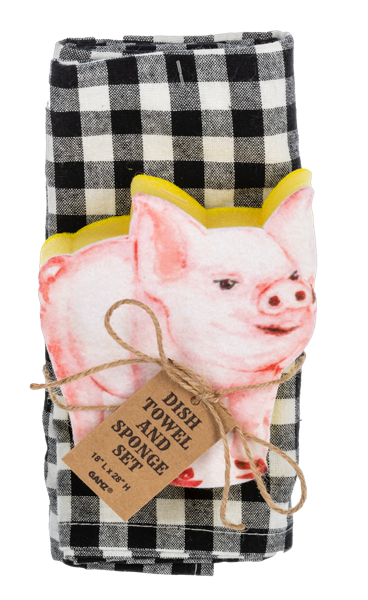 Tea Towel & Sponge Sets-Kitchen & Food-GANZ-Market Street Nest, Fashionable Clothing, Shoes and Home Décor Located in Mabank, TX