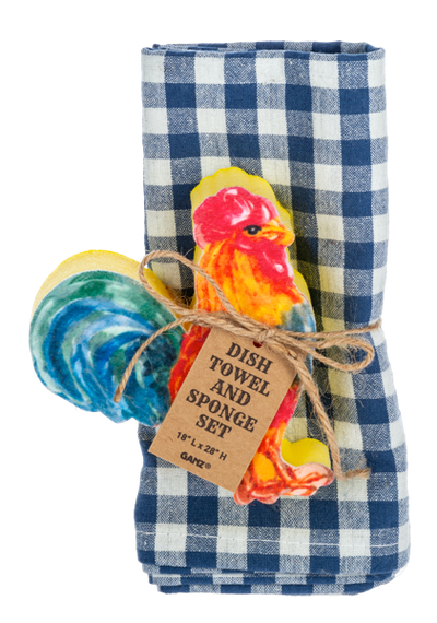 Tea Towel & Sponge Sets-Kitchen & Food-GANZ-Market Street Nest, Fashionable Clothing, Shoes and Home Décor Located in Mabank, TX