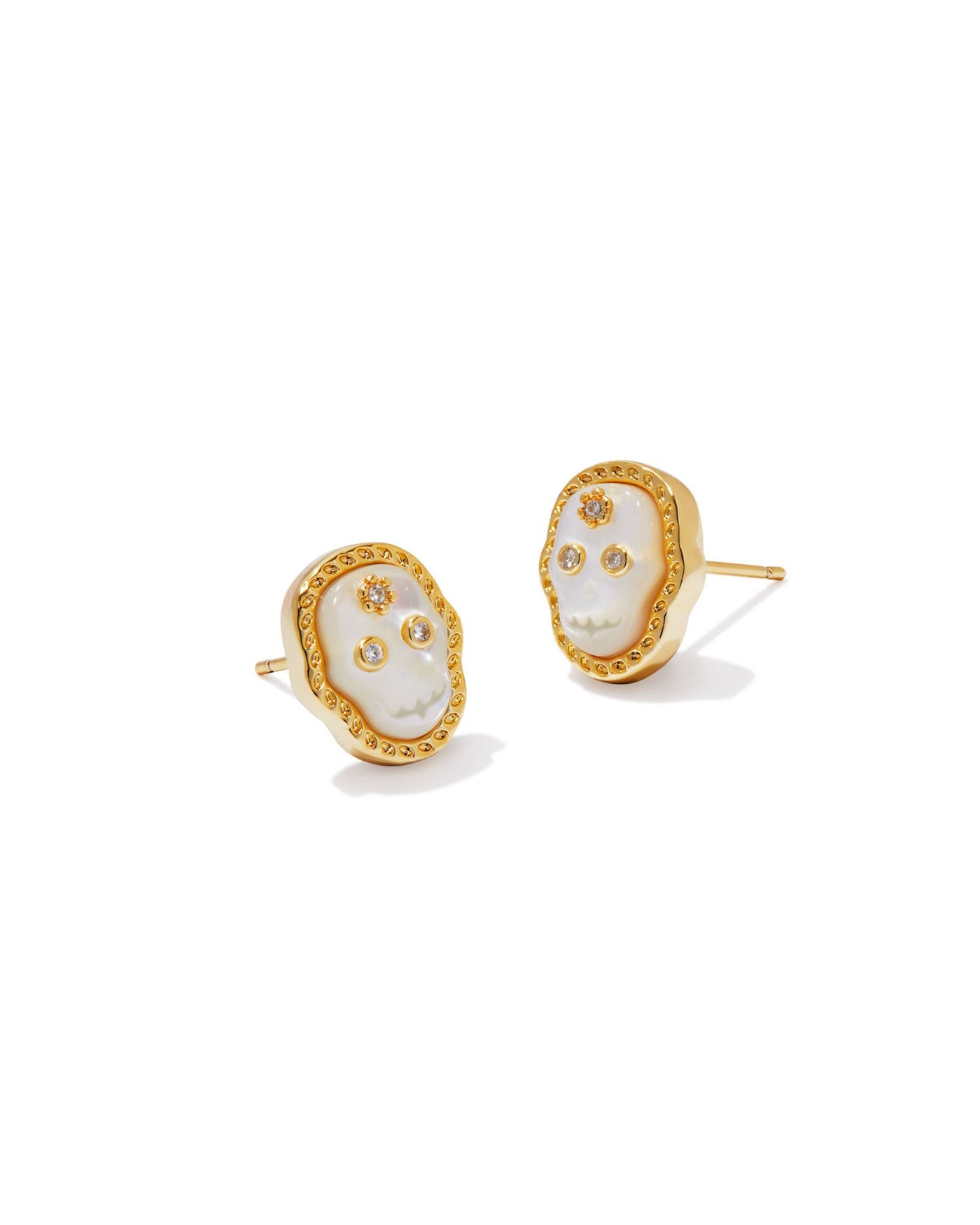 Kendra Scott Skeleton Stud Earrings in Ivory Mother-of-Pearl-Earrings-Kendra Scott-Market Street Nest, Fashionable Clothing, Shoes and Home Décor Located in Mabank, TX