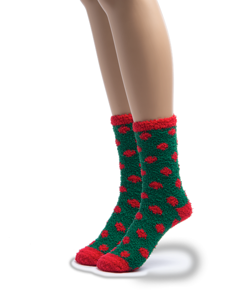 Holiday Fuzzy Socks-Loungewear-GANZ-Market Street Nest, Fashionable Clothing, Shoes and Home Décor Located in Mabank, TX