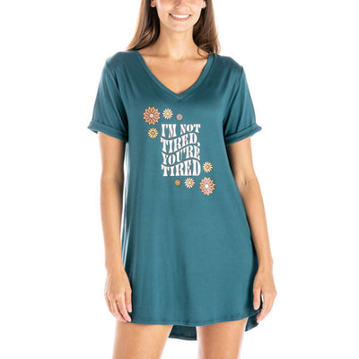 I'm not tired You're Tired Front View. Hello Mello Let Me Sleep Shirt-330 Lounge-DM Merchandising-Market Street Nest, Fashionable Clothing, Shoes and Home Décor Located in Mabank, TX