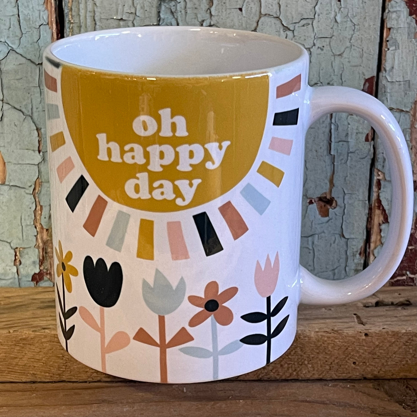 Oh Happy Day Coffee Mug-240 Kitchen & Food-Mugsby-Market Street Nest, Fashionable Clothing, Shoes and Home Décor Located in Mabank, TX