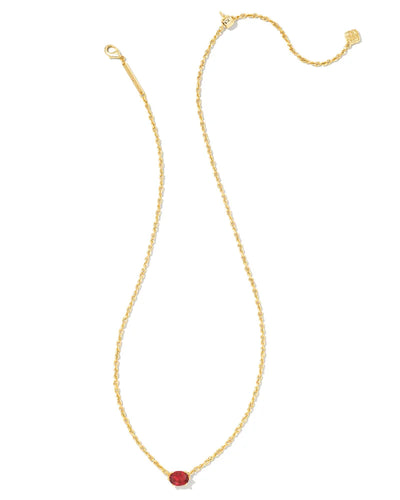 Kendra Scott Cailin Crystal Pendant Necklace Gold Burgandy Crystal-Necklaces-Kendra Scott-Market Street Nest, Fashionable Clothing, Shoes and Home Décor Located in Mabank, TX