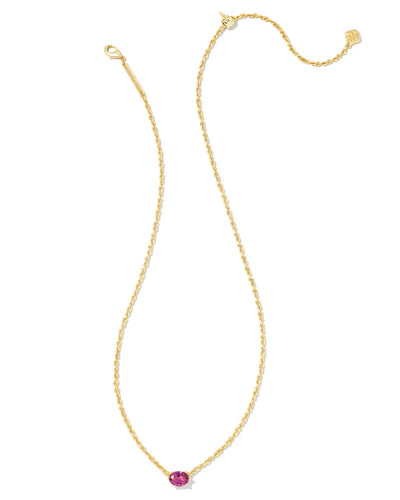 Kendra Scott Cailin Crystal Pendant Necklace Gold Purple Crystal-Necklaces-Kendra Scott-Market Street Nest, Fashionable Clothing, Shoes and Home Décor Located in Mabank, TX