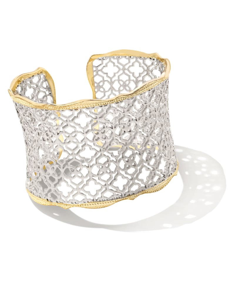 Kendra Scott Candice Gold Cuff Bracelet in Silver Filigree Mix-Bracelets-Kendra Scott-Market Street Nest, Fashionable Clothing, Shoes and Home Décor Located in Mabank, TX