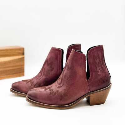 Kickin' Booties in Burgundy-Shoes-Ave Shops-Market Street Nest, Fashionable Clothing, Shoes and Home Décor Located in Mabank, TX