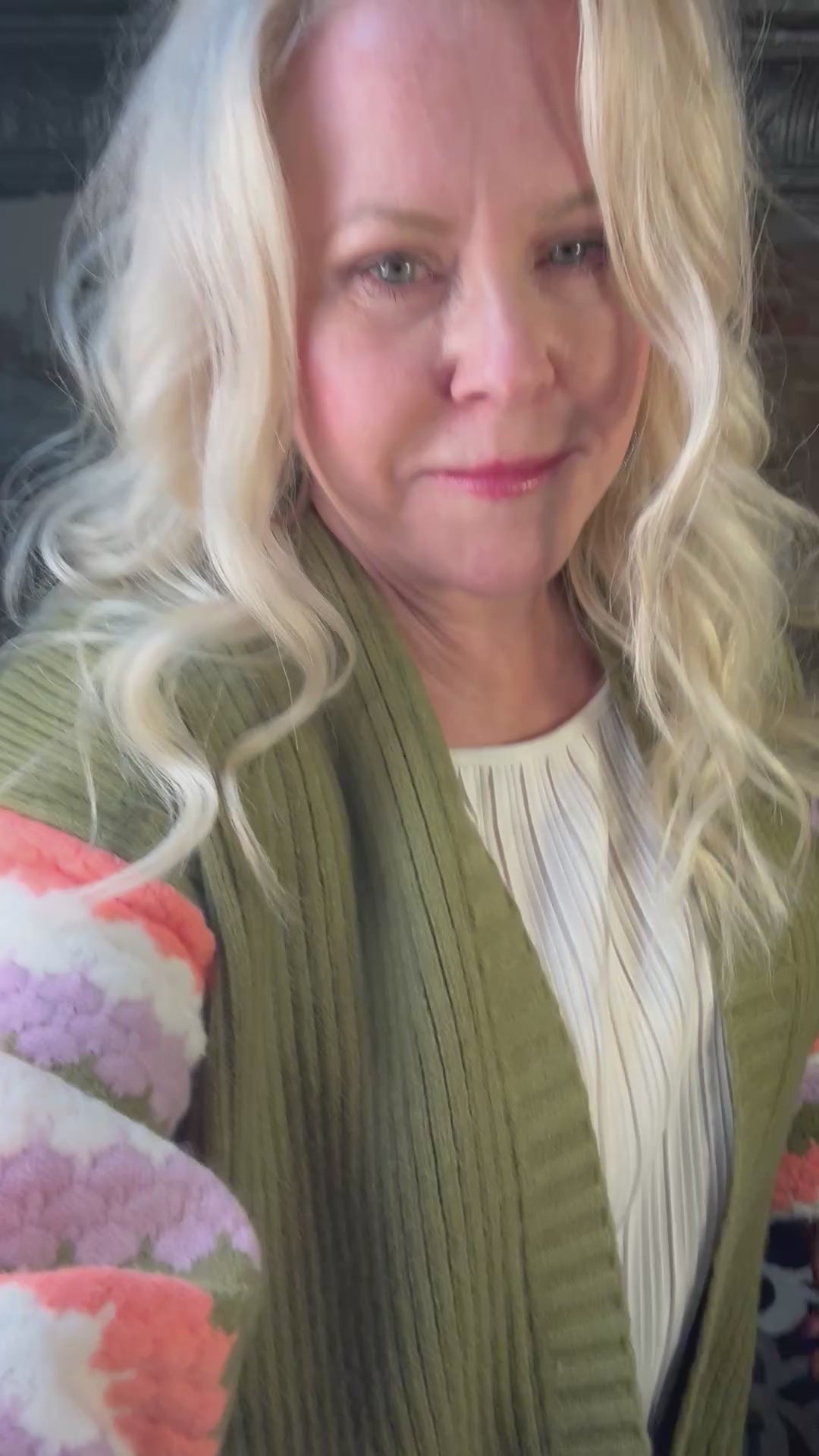 Pippa Cardigan Green/Multi
