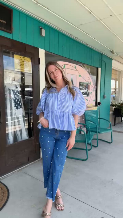 Aegean Stripe Top