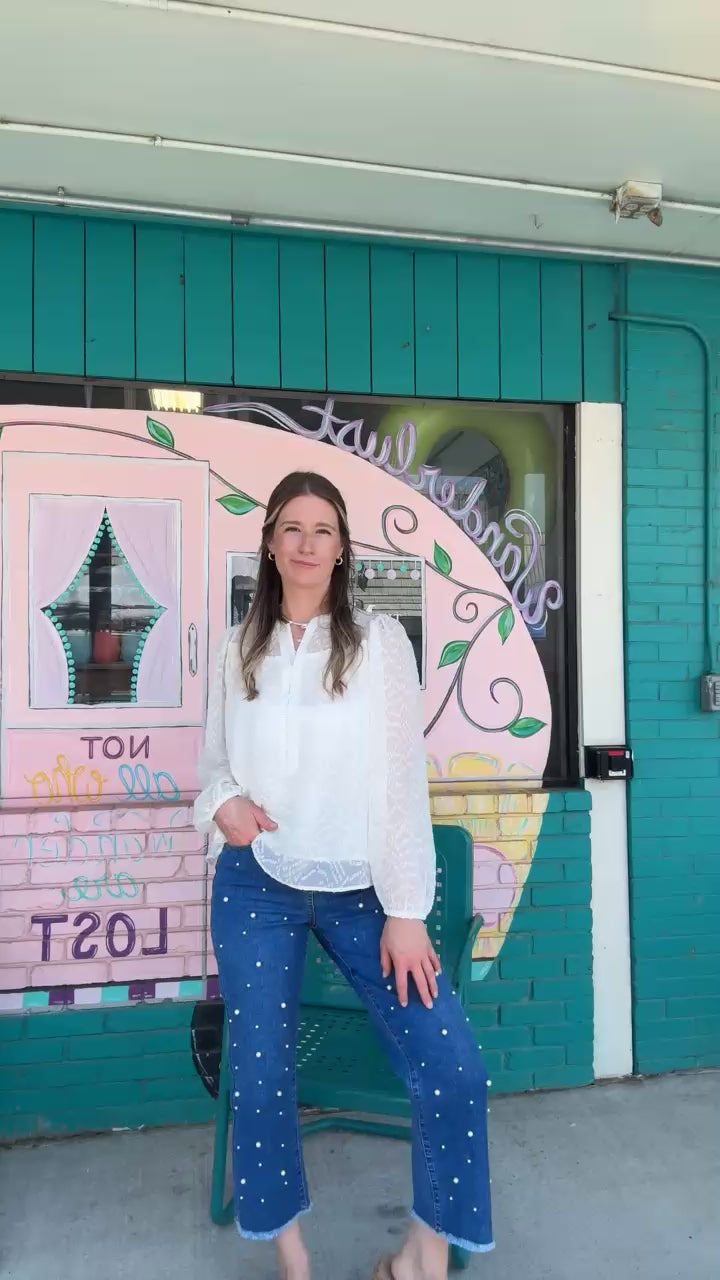 Brianna Marshmallow Blouse