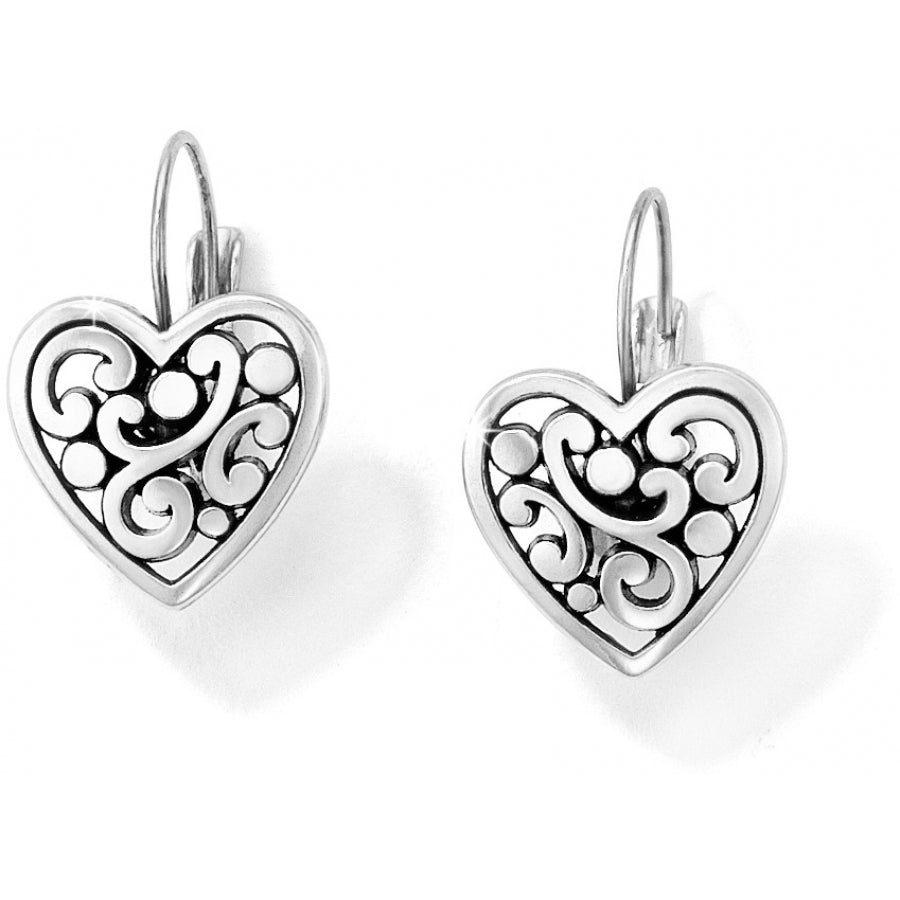 Contempo Heart Leverback Earrings-Earrings-Brighton-Market Street Nest, Fashionable Clothing, Shoes and Home Décor Located in Mabank, TX