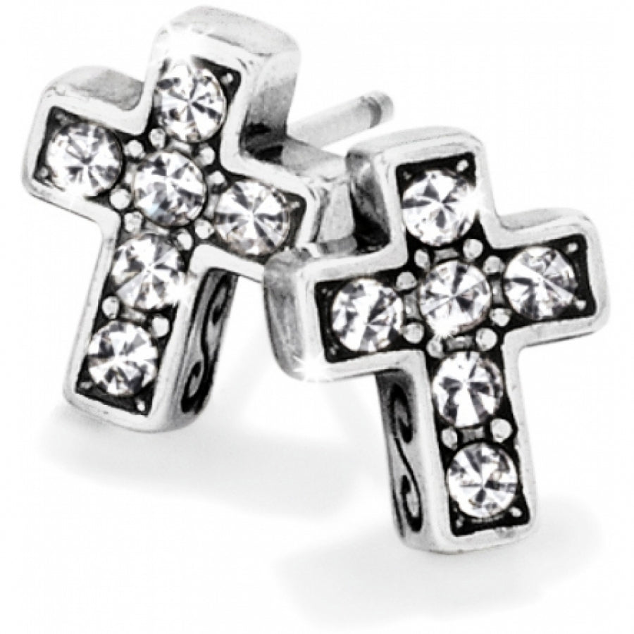 Starry Night Cross Mini Post Earrings-Earrings-Brighton-Market Street Nest, Fashionable Clothing, Shoes and Home Décor Located in Mabank, TX