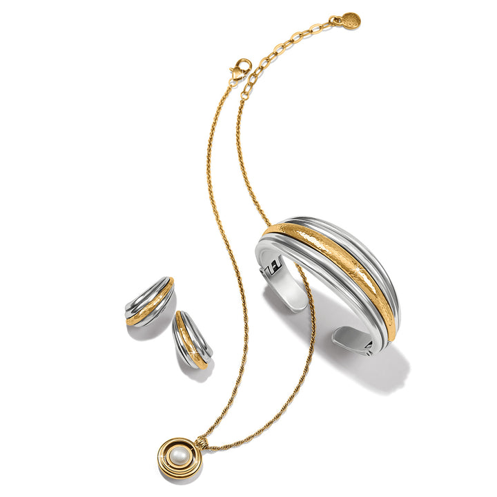 Brighton Ferrara Deco Large Hoop Earrings-01-Jewelry-Brighton-Market Street Nest, Fashionable Clothing, Shoes and Home Décor Located in Mabank, TX