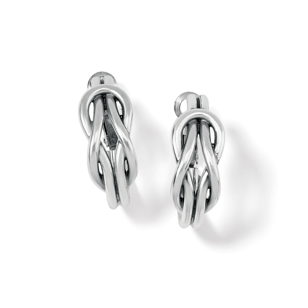 Brighton Interlok Harmony Hoop Earrings-01-Jewelry-Brighton-Market Street Nest, Fashionable Clothing, Shoes and Home Décor Located in Mabank, TX