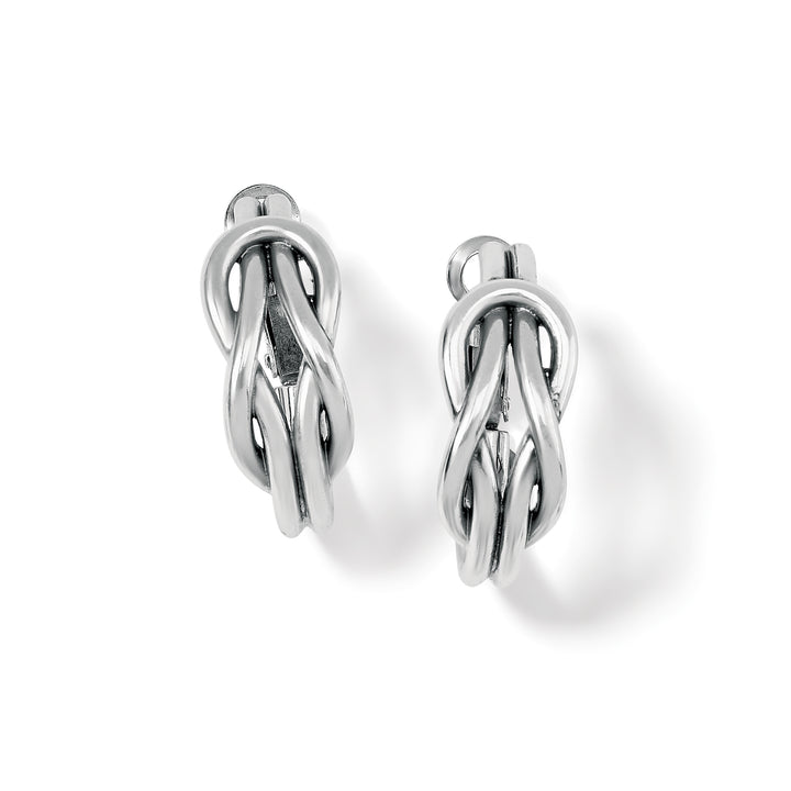 Brighton Interlok Harmony Hoop Earrings-01-Jewelry-Brighton-Market Street Nest, Fashionable Clothing, Shoes and Home Décor Located in Mabank, TX