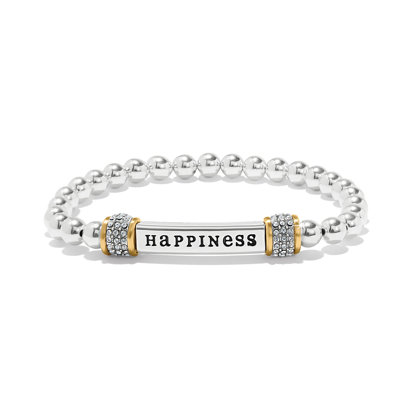 Meridian Happiness Two Tone Stretch Bracelet-Bracelets-Brighton-Market Street Nest, Fashionable Clothing, Shoes and Home Décor Located in Mabank, TX