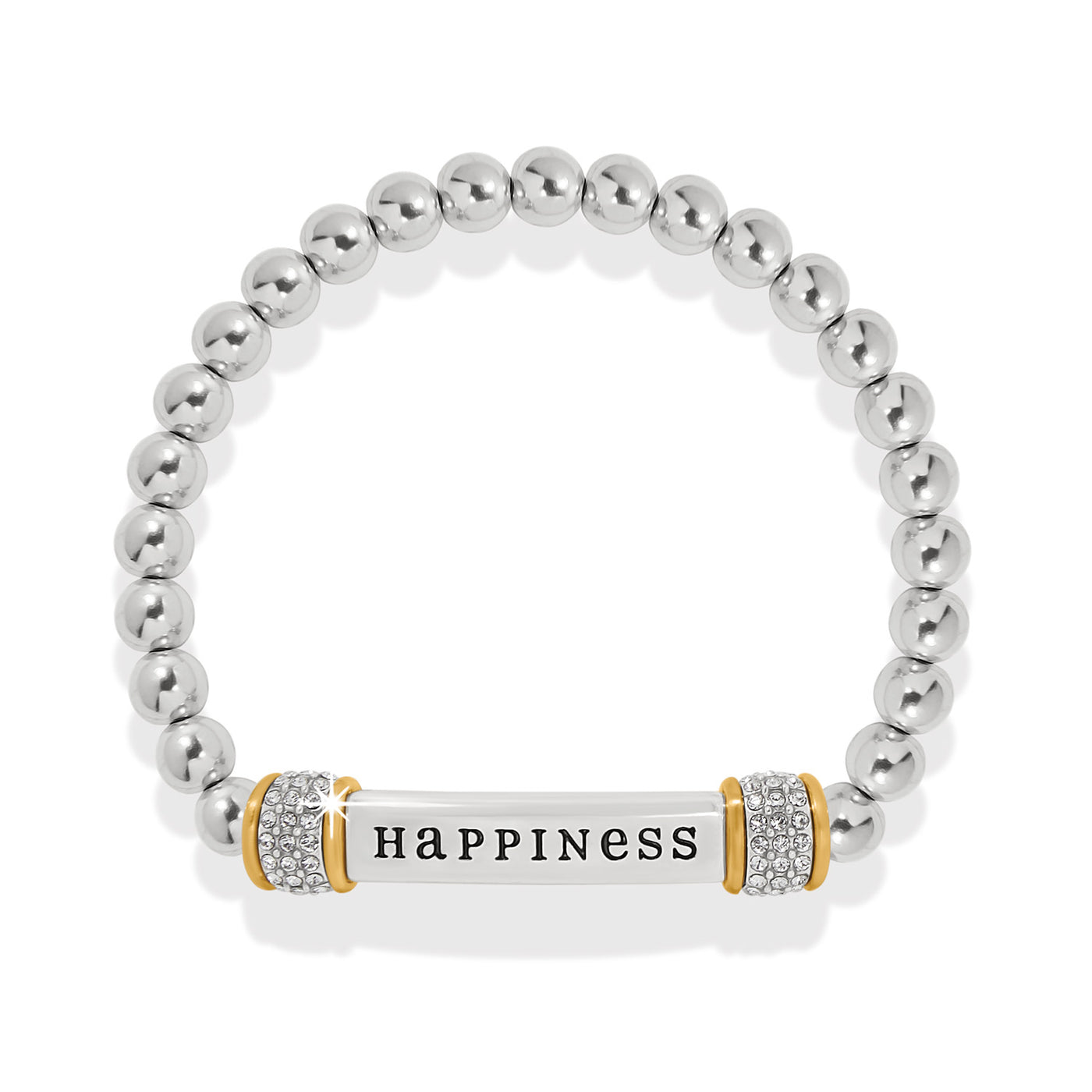 Meridian Happiness Two Tone Stretch Bracelet-Bracelets-Brighton-Market Street Nest, Fashionable Clothing, Shoes and Home Décor Located in Mabank, TX