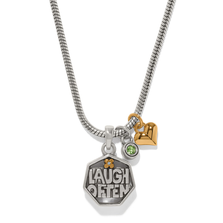 Brighton Viva Laugh Necklace-01-Jewelry-Brighton-Market Street Nest, Fashionable Clothing, Shoes and Home Décor Located in Mabank, TX