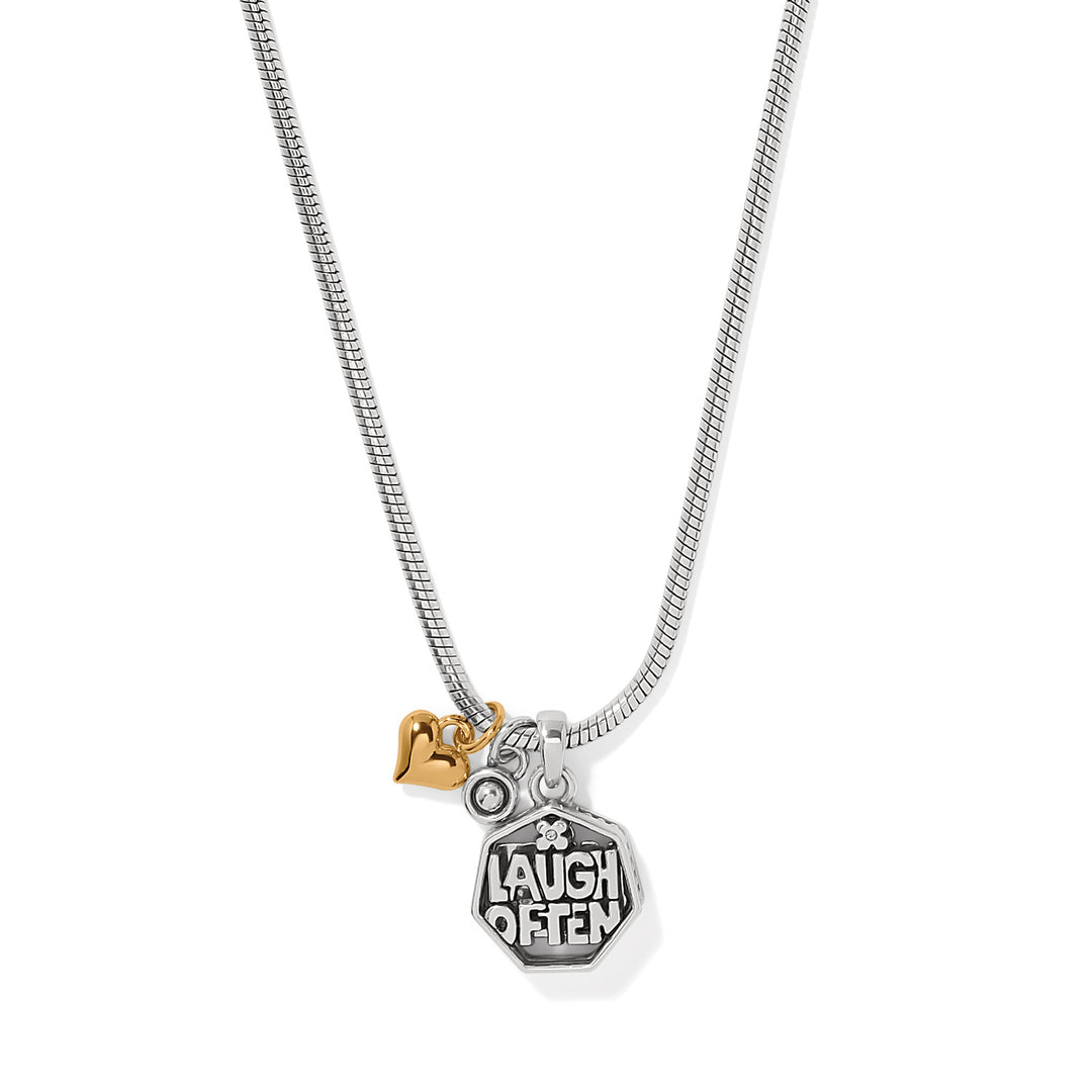 Brighton Viva Laugh Necklace-01-Jewelry-Brighton-Market Street Nest, Fashionable Clothing, Shoes and Home Décor Located in Mabank, TX