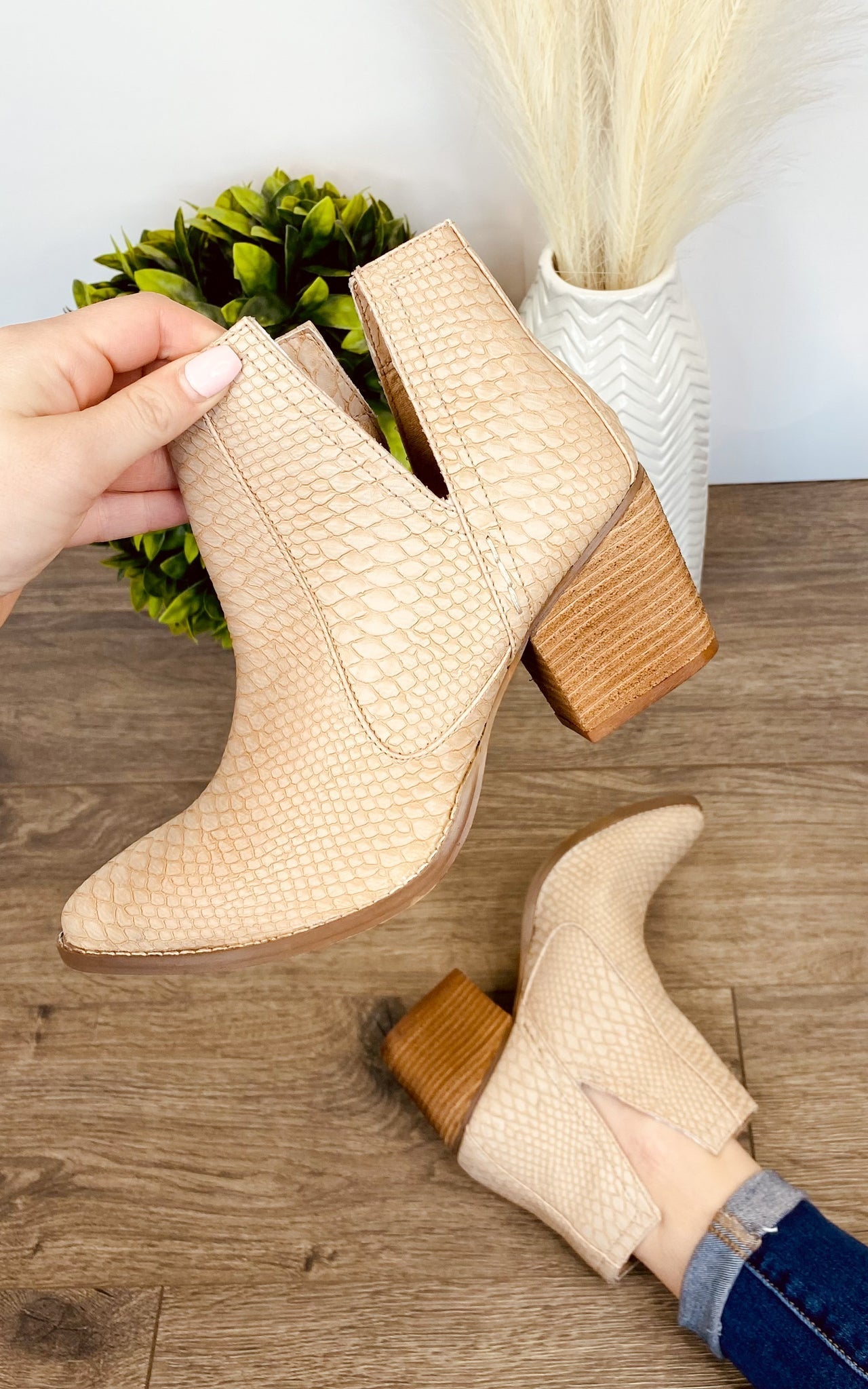 Tarim Bootie in Blush-Shoes-Ave Shops-Market Street Nest, Fashionable Clothing, Shoes and Home Décor Located in Mabank, TX