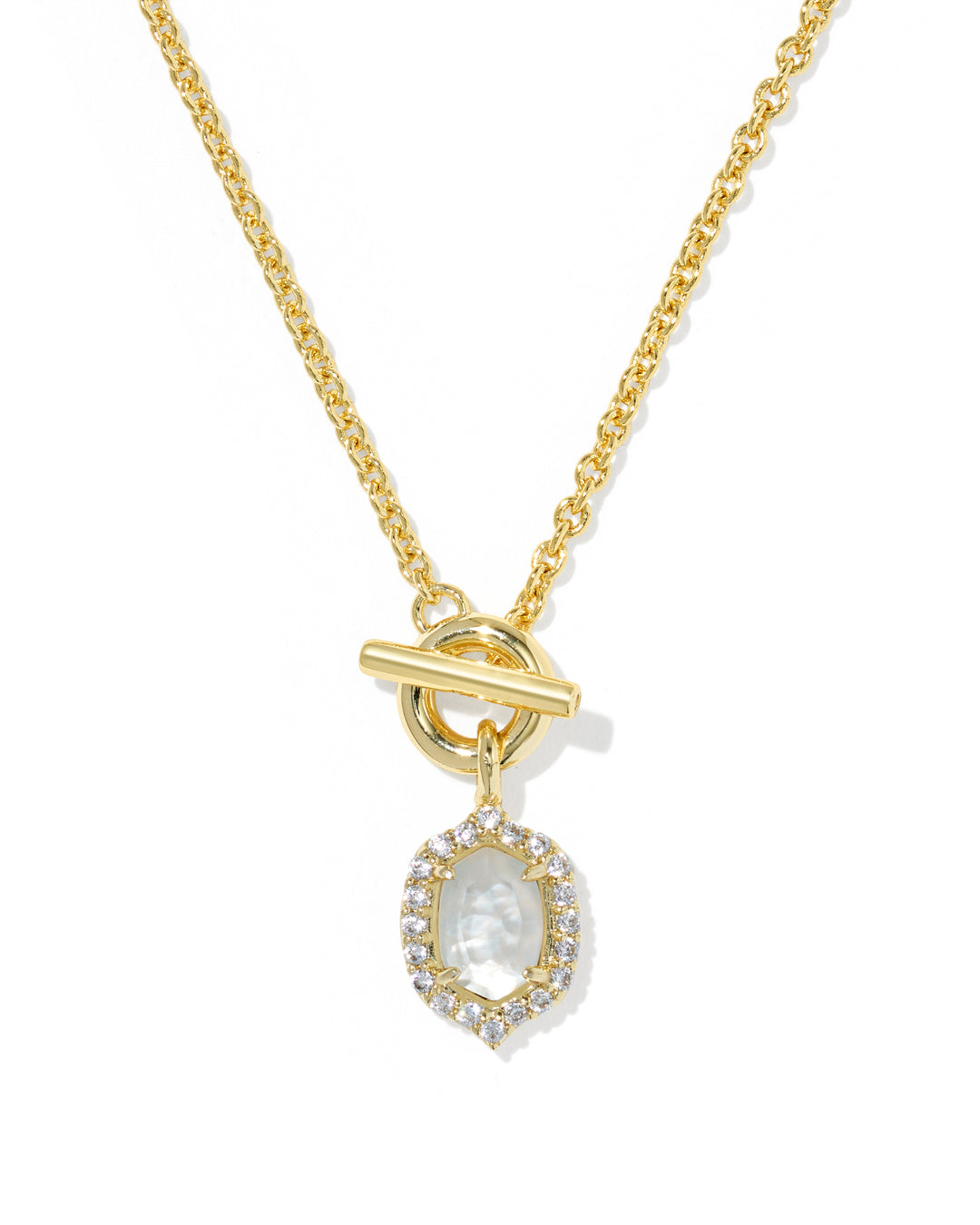Kendra Scott Daphne Crystal Frame Toggle Necklace-01-Jewelry-Kendra Scott-Market Street Nest, Fashionable Clothing, Shoes and Home Décor Located in Mabank, TX