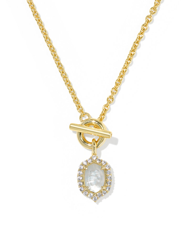 Kendra Scott Daphne Crystal Frame Toggle Necklace-01-Jewelry-Kendra Scott-Market Street Nest, Fashionable Clothing, Shoes and Home Décor Located in Mabank, TX