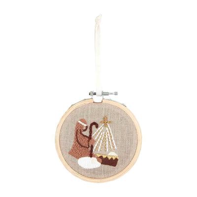 Shepard View. Mud Pie Christmas Embroidered Hoop Ornaments-Home Decor-Mud Pie-Market Street Nest, Fashionable Clothing, Shoes and Home Décor Located in Mabank, TX